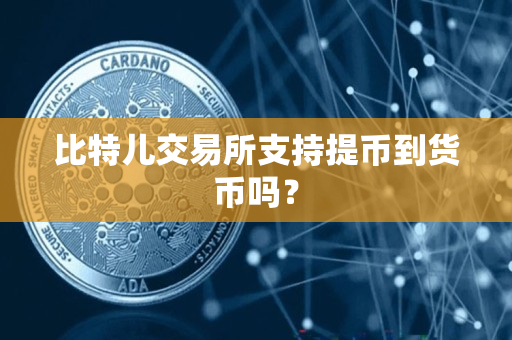 比特儿交易所支持提币到货币吗? 比特儿交易所支持提币到货币吗?