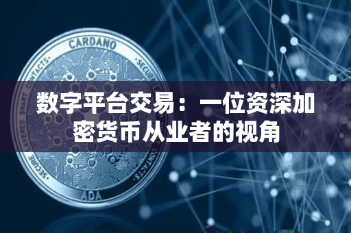 数字平台交易:一位资深加密货币从业者的视角 数字平台交易:一位资深加密货币从业者的视角