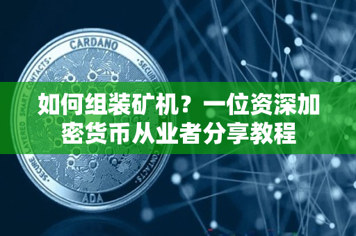 如何组装矿机？一位资深加密货币从业者分享教程
