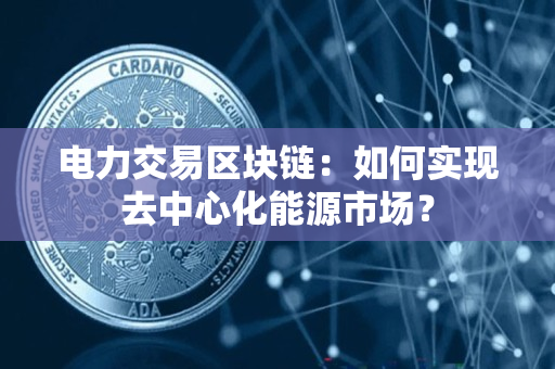 电力交易区块链：如何实现去中心化能源市场？